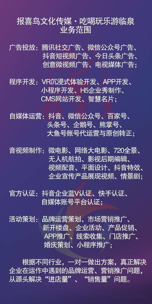 報喜鳥文化傳媒 全網營銷領跑者，引領網絡文化經營新篇章